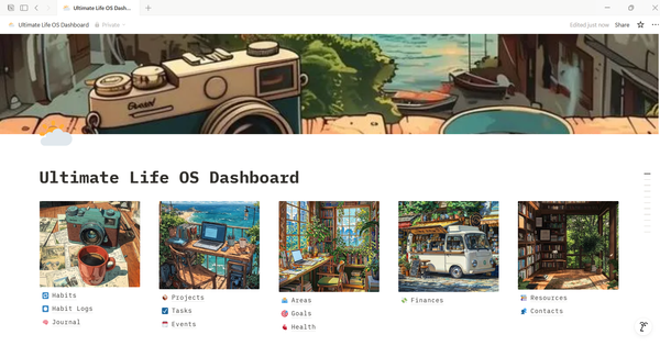 Ultimate Life OS Notion Template: Your All-in-One Dashboard for Productivity, Habits, and Goals